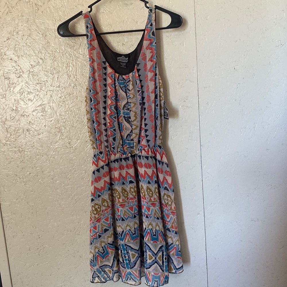 aztec print dress